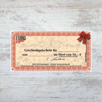 50 Euro Geschenkgutschein
