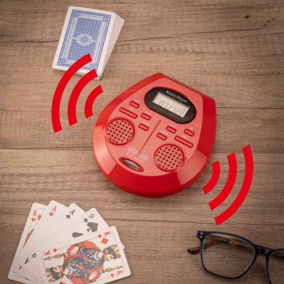 Tragbarer CD-Player mit Stereo-Lautsprechern 
