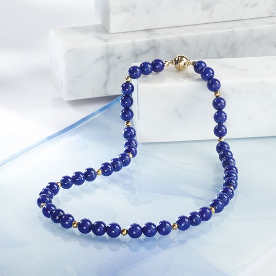 Lapislazuli-Edelsteinkette 